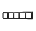 Рамка пластиковая FRM-VERSA-PL-5-BK (Arlight, -)