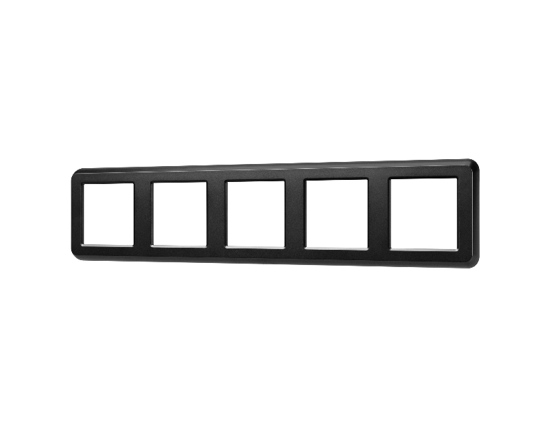 Рамка пластиковая FRM-VERSA-PL-5-BK (Arlight, -)