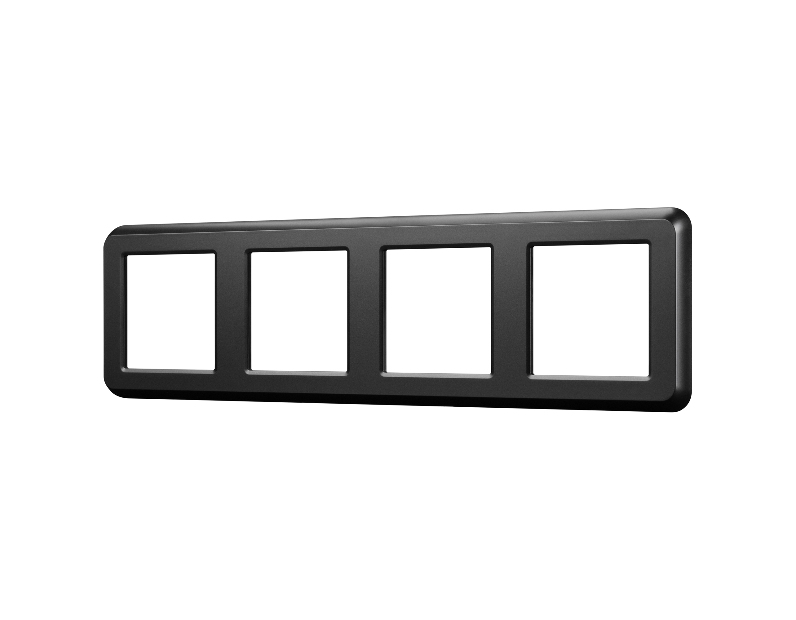 Рамка пластиковая FRM-VERSA-PL-4-BK (Arlight, -)