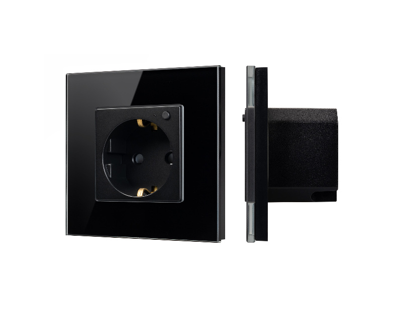 Розетка электрическая с Zigbee управлением SCT-OMALI-EUZB1-PL-BK (240V, 16A, Zigbee) (Arlight, -)