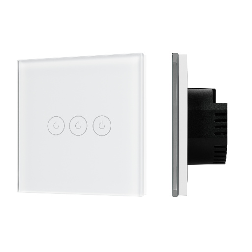 Выключатель сенсорный SWT-OMALI-S03-ZB-WH (250V, 10A, Zigbee) (Arlight, Стекло) 050042