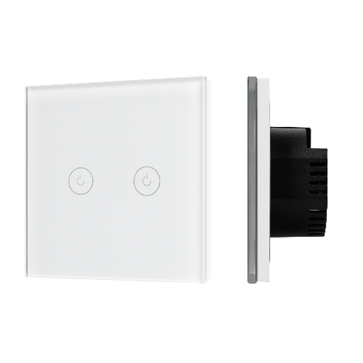 Выключатель сенсорный SWT-OMALI-S02-ZB-WH (250V, 10A, Zigbee) (Arlight, Стекло) 050041