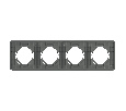 Рамка стеклянная FRM-OMALI-GS-4-GR (Arlight, -)