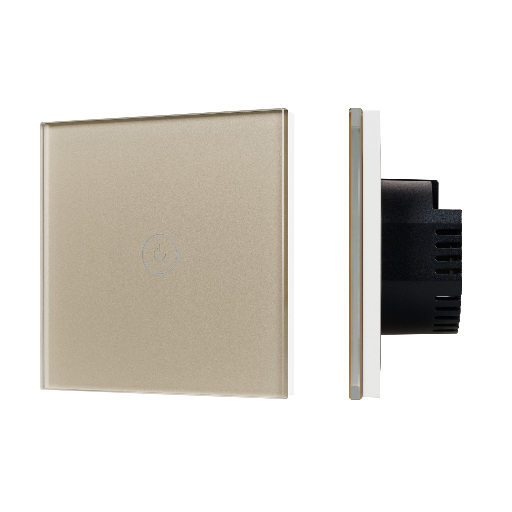 Выключатель сенсорный SWT-OMALI-S01-ZB-GD (250V, 10A, Zigbee) (Arlight, Стекло) 050037