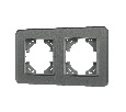 Рамка стеклянная FRM-OMALI-GS-2-GR (Arlight, -)