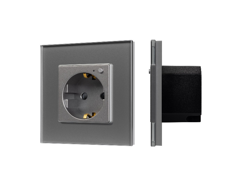 Розетка электрическая с Zigbee управлением SCT-OMALI-EUZB1-PL-GR (240V, 16A, Zigbee) (Arlight, -)