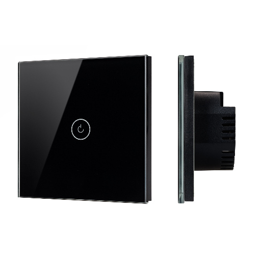 Выключатель сенсорный SWT-OMALI-S01-ZB-BK (250V, 10A, Zigbee) (Arlight, Стекло) 050033