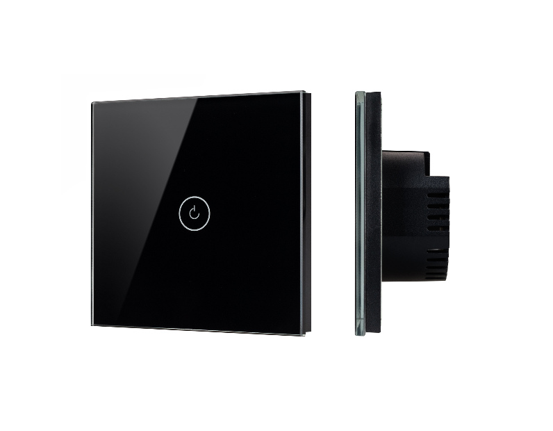 Выключатель сенсорный SWT-OMALI-S01-ZB-BK (250V, 10A, Zigbee) (Arlight, Стекло)