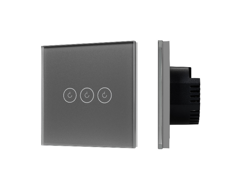Выключатель сенсорный SWT-OMALI-S03-ZB-GR (250V, 10A, Zigbee) (Arlight, Стекло)