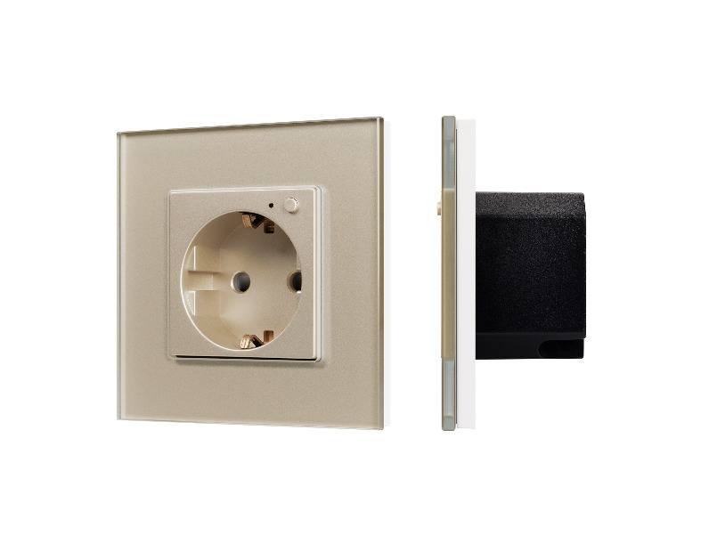 Розетка электрическая с Zigbee управлением SCT-OMALI-EUZB1-PL-GD (240V, 16A, Zigbee) (Arlight, -)