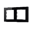 Рамка стеклянная FRM-GLARE-GS-2-BK (Arlight, -)
