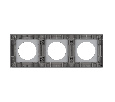 Рамка стеклянная FRM-GLARE-GC-3-GR (Arlight, -)