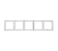 Рамка стеклянная FRM-GLARE-GS-5-WH (Arlight, -)