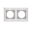 Рамка стеклянная FRM-GLARE-GC-2-WH (Arlight, -)