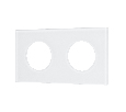 Рамка стеклянная FRM-GLARE-GC-2-WH (Arlight, -)