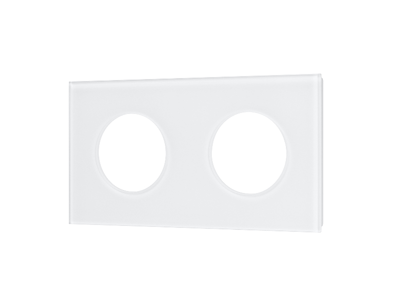 Рамка стеклянная FRM-GLARE-GC-2-WH (Arlight, -)