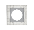 Рамка стеклянная FRM-GLARE-GC-1-WH (Arlight, -)