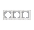 Рамка стеклянная FRM-GLARE-GC-3-WH (Arlight, -)