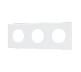 Рамка стеклянная FRM-GLARE-GC-3-WH (Arlight, -)