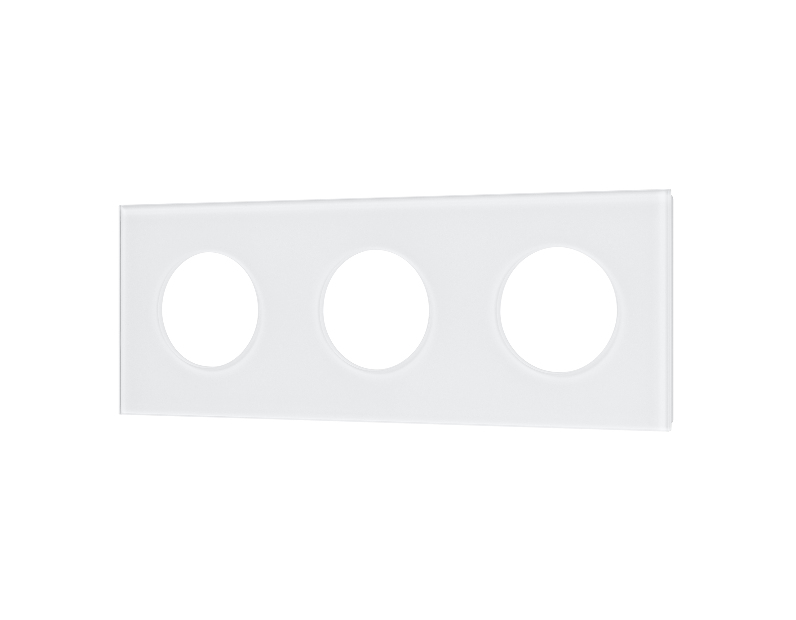 Рамка стеклянная FRM-GLARE-GC-3-WH (Arlight, -)