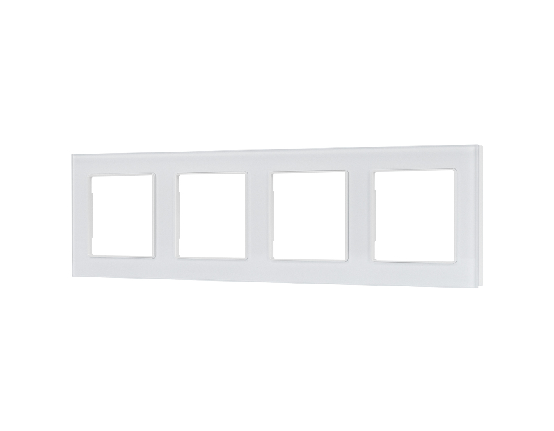 Рамка стеклянная FRM-GLARE-GS-4-WH (Arlight, -)