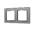 Рамка стеклянная FRM-GLARE-GS-2-GR (Arlight, -)