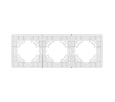 Рамка алюминиевая FRM-AKIRY-SFAL-3-SR (Arlight, -)