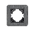 Рамка алюминиевая FRM-AKIRY-AL-1-BK (Arlight, -)