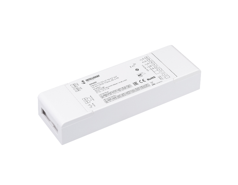 INTELLIGENT ARLIGHT Диммер SMART-CC-205-62-SH-PD-SUF (12-48V, 5x150-500mA, ZB, 2.4G) (IARL, IP20 Пластик, 5 лет)