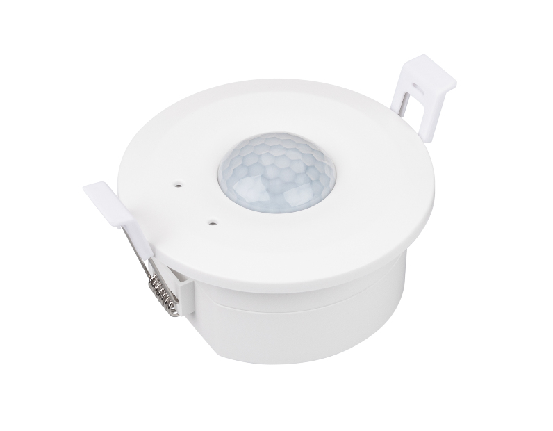 INTELLIGENT ARLIGHT Датчик движения SMART-0-10V-1001-14-62-IN White (230V, 1x4A, Relay, PIR, 2.4G) (IARL, IP20 Пластик, 5 лет)