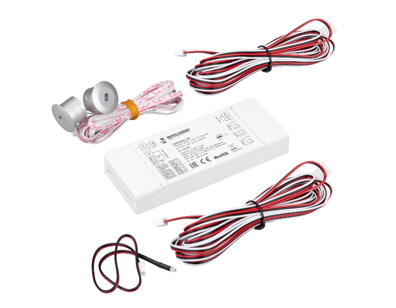 INTELLIGENT ARLIGHT Контроллер лестничный SMART-PWM-102-72-SH-PD-SUF (12-48V, 2x6A, SENS) (IARL, IP20 Пластик, 5 лет)