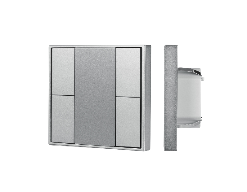 INTELLIGENT ARLIGHT Кнопочная панель DALI-201-23-4K-D2-IN Silver (BUS, Frame) (IARL, IP20 Металл, 3 года)