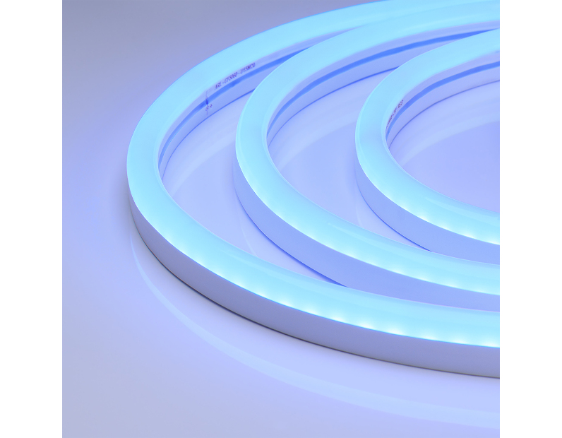 Лента герметичная WAVE-SIDE-A120-12x25mm 230V Blue (12 W/m, IP67, 50m, wire x2) (Arlight, Грибовидная форма)