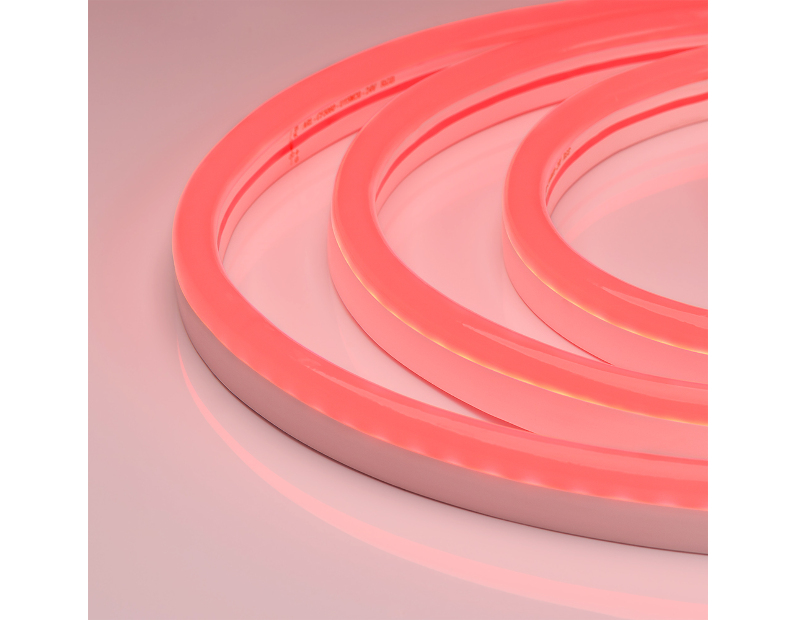 Лента герметичная WAVE-SIDE-A120-12x25mm 230V Red (12 W/m, IP67, 50m, wire x2) (Arlight, Грибовидная форма)