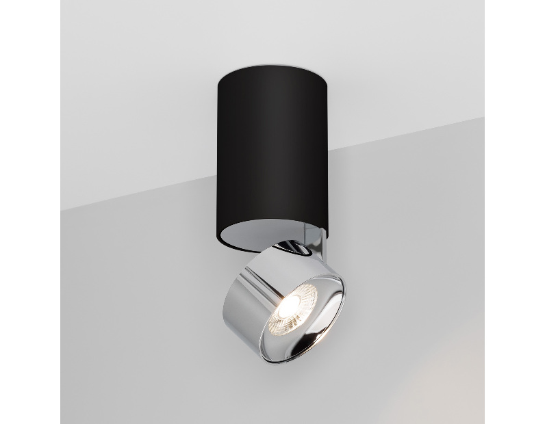 Светильник SP-PLURIO-SURFACE-LONG-R77-9W Day4000 (BK-CHR, 36 deg, 230V) (Arlight, IP20 Металл, 3 года)