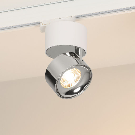 Светильник SP-PLURIO-TRACK-4TR-R77-9W Warm3000 (WH-CHR, 36 deg, 230V) (Arlight, IP20 Металл, 3 года) 038118