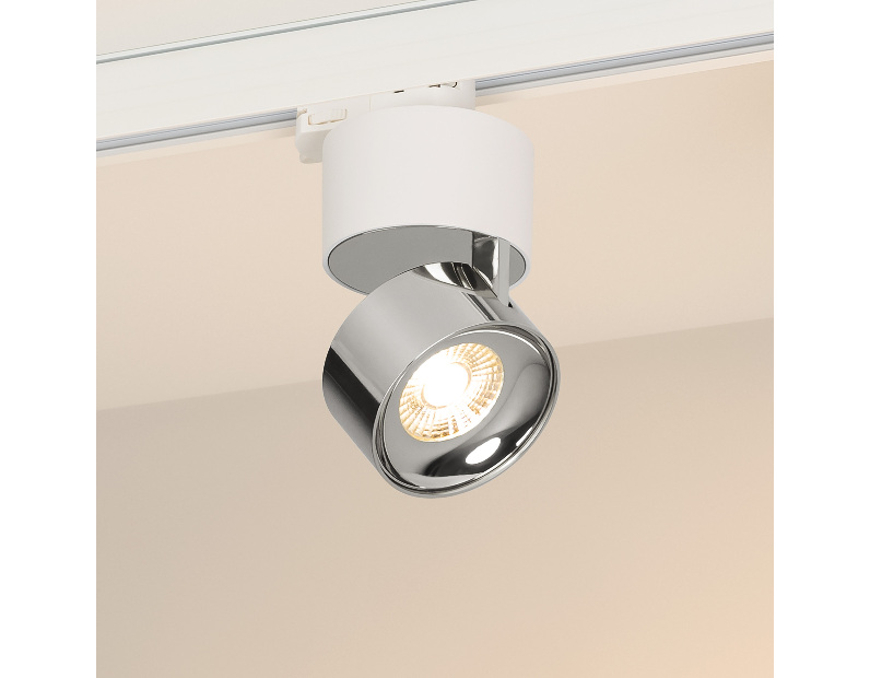 Светильник SP-PLURIO-TRACK-4TR-R77-9W Warm3000 (WH-CHR, 36 deg, 230V) (Arlight, IP20 Металл, 3 года)