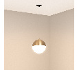 Светильник SP-EMISFERO-HANG-BUILT-R150-11W Warm3000 (GD, 170 deg, 230V) (Arlight, IP20 Металл, 3 года)