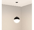 Светильник SP-EMISFERO-HANG-BUILT-R150-11W Day4000 (BK, 170 deg, 230V) (Arlight, IP20 Металл, 3 года)