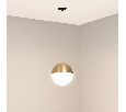 Светильник SP-EMISFERO-HANG-BUILT-R150-11W Day4000 (GD, 170 deg, 230V) (Arlight, IP20 Металл, 3 года)
