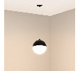 Светильник SP-EMISFERO-HANG-BUILT-R150-11W Warm3000 (BK, 170 deg, 230V) (Arlight, IP20 Металл, 3 года)