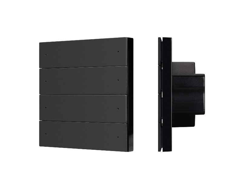 INTELLIGENT ARLIGHT Кнопочная панель SMART-ZB-801-22-1G-8SC-MULTI-IN Black (230V) (IARL, IP20 Пластик, 5 лет)