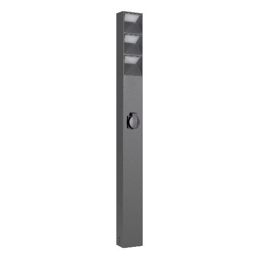 Светильник LGD-TILLIS-BOLL-SOCKET-H900-12W Warm3000 (GR, 92 deg, 230V) (Arlight, IP54 Металл, 3 года) 055038