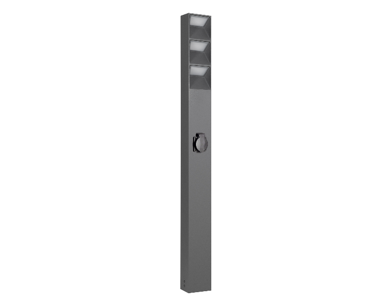 Светильник LGD-TILLIS-BOLL-SOCKET-H900-12W Warm3000 (GR, 92 deg, 230V) (Arlight, IP54 Металл, 3 года)