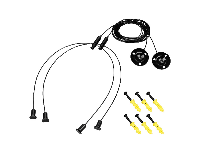 Подвес LINE-6070 2x2m Set BLACK (Pad 9x2mm) (Arlight, Металл)