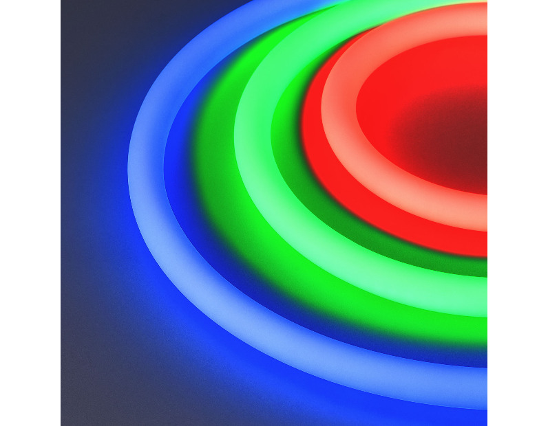 Лента герметичная WAVE-TOP-A240-18x15mm 24V RGB (10 W/m, IP54, 5m, wire x1) (Arlight, Вывод прямой, 3 года)