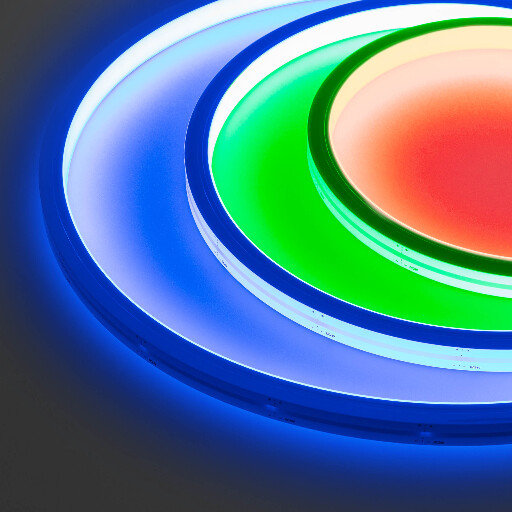 Лента герметичная WAVE-TOP-PU-H120-10x10mm 24V RGB (10 W/m, IP68, 3m, wire x1) (Arlight, Вывод боковой, 3 года) 052639