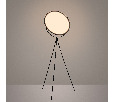 Светильник SP-LUNAR-FLOOR-D660-35W Dim-to-Warm (BK, 120 deg, 230V) (Arlight, IP20 Металл, 5 лет)