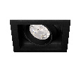 Светильник MS-VORTEX-BUILT-S117x117-20W Warm3000 (BK-BK, 20 deg, 230V) (Arlight, IP20 Металл, 5 лет)