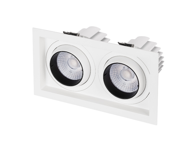 Светильник MS-VORTEX-BUILT-S250x140-2x30W Day4000 (WH-WH, 50 deg, 230V) (Arlight, IP20 Металл, 5 лет)